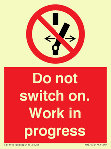 Do not switch on. Work in progress